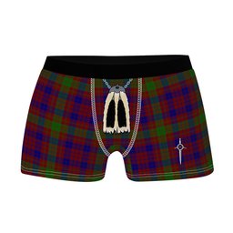 ScotsTee Shop Scottish MacTier of Durris Clan Highland Kilt Sporran Tartan Boxer Briefs