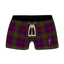 ScotsTee Shop Scottish MacTier of Durris Clan Highland Kilt Sporran Tartan Boxer Briefs