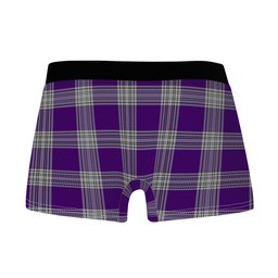 ScotsTee Shop Scottish Menzies Mauve and White Clan Crest Highland Kilt Sporran Tartan Boxer Briefs