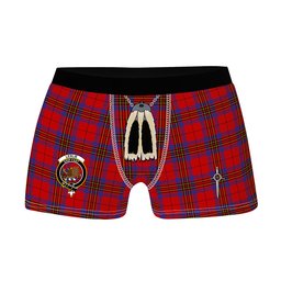 ScotsTee Shop Scottish Leslie Modern Clan Crest Highland Kilt Sporran Tartan Boxer Briefs