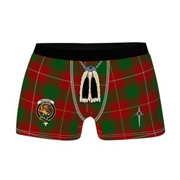 ScotsTee Shop Scottish MacPhee Clan Crest Highland Kilt Sporran Tartan Boxer Briefs