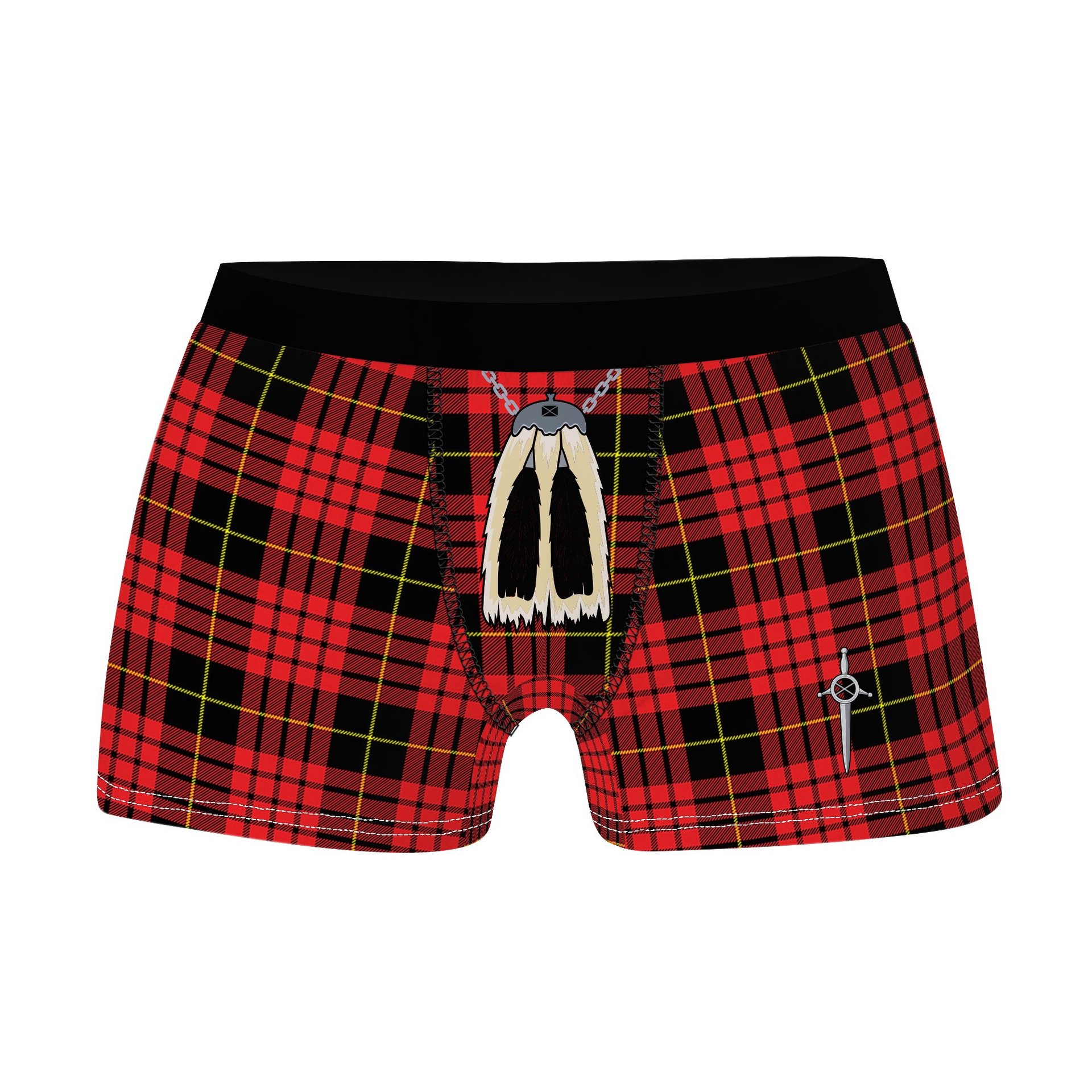 ScotsTee Shop Scottish Mcquain Modern Clan Highland Kilt Sporran Tartan Boxer Briefs