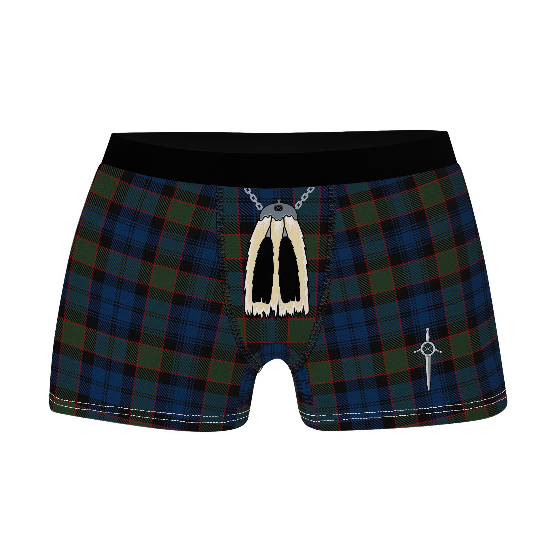 ScotsTee Shop Scottish Riddoch Clan Highland Kilt Sporran Tartan Boxer Briefs