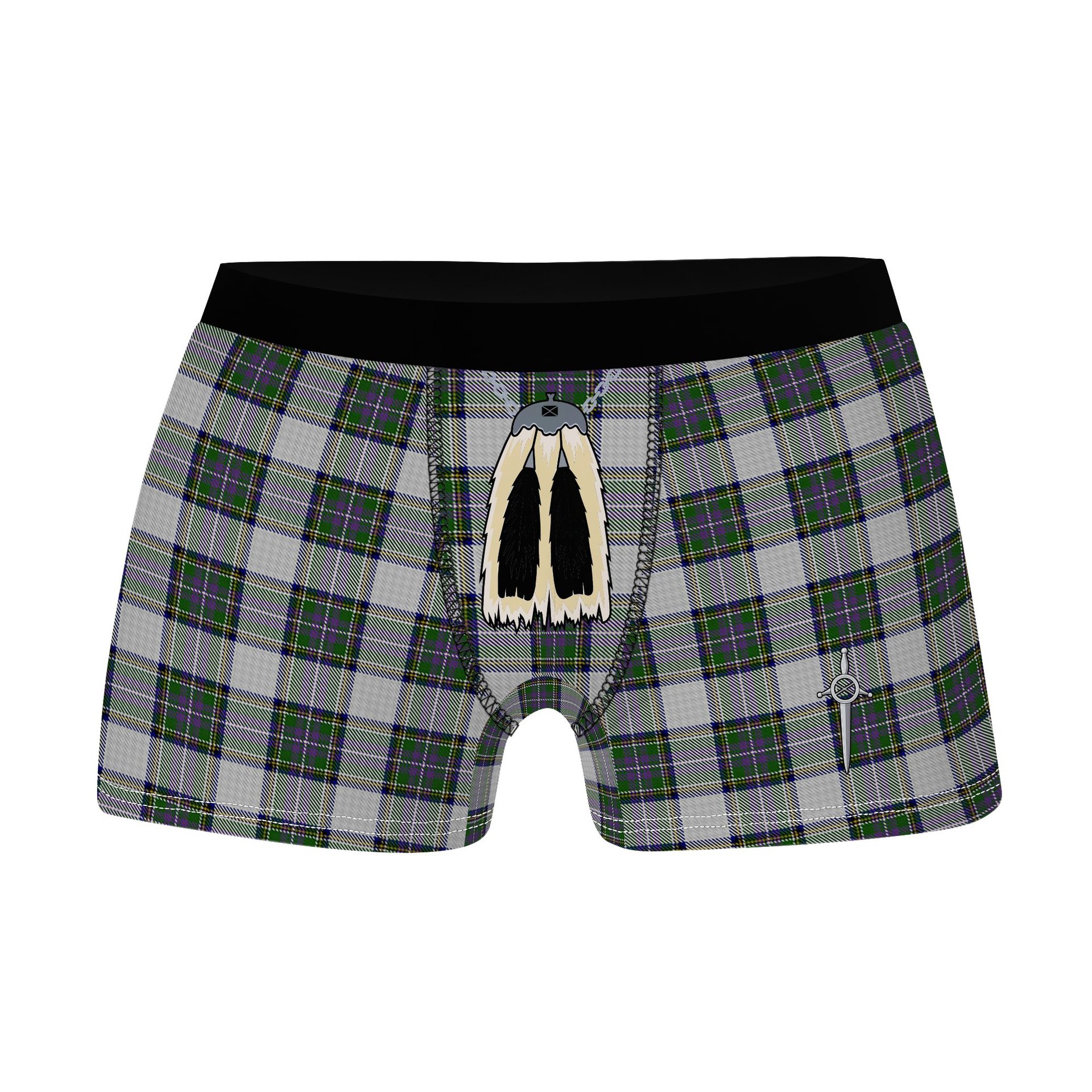 ScotsTee Shop Scottish Pritchard Clan Highland Kilt Sporran Tartan Boxer Briefs