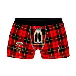 ScotsTee Shop Scottish Wallace Hunting Red Clan Crest Highland Kilt Sporran Tartan Boxer Briefs