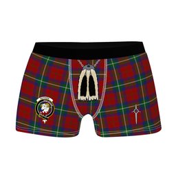 ScotsTee Shop Scottish Ruthven VS Clan Crest Highland Kilt Sporran Tartan Boxer Briefs