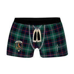 ScotsTee Shop Scottish Sutherland Old Modern Clan Crest Highland Kilt Sporran Tartan Boxer Briefs