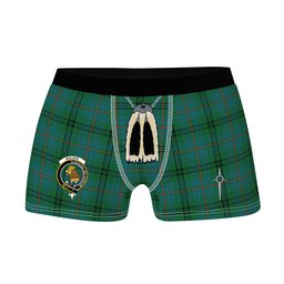 ScotsTee Shop Scottish Walker Hunting Ancient Clan Crest Highland Kilt Sporran Tartan Boxer Briefs