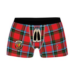 ScotsTee Shop Scottish Sinclair Modern Clan Crest Highland Kilt Sporran Tartan Boxer Briefs