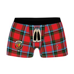 ScotsTee Shop Scottish Sinclair Modern Clan Crest Highland Kilt Sporran Tartan Boxer Briefs