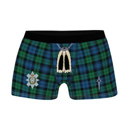ScotsTee Shop Scottish Black Watch Ancient Clan Crest Highland Kilt Sporran Tartan Boxer Briefs