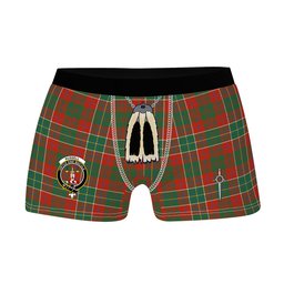 ScotsTee Shop Scottish Russell USA Ancient Clan Crest Highland Kilt Sporran Tartan Boxer Briefs