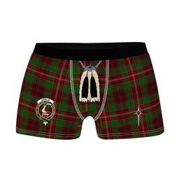 ScotsTee Shop Scottish Ainslie 2 Clan Crest Highland Kilt Sporran Tartan Boxer Briefs