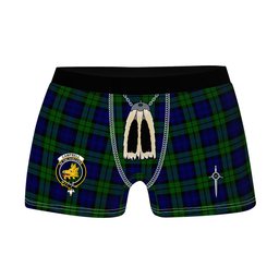ScotsTee Shop Scottish Campbell Modern Clan Crest Highland Kilt Sporran Tartan Boxer Briefs