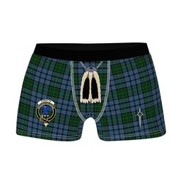 ScotsTee Shop Scottish Forsyth Clan Crest Highland Kilt Sporran Tartan Boxer Briefs