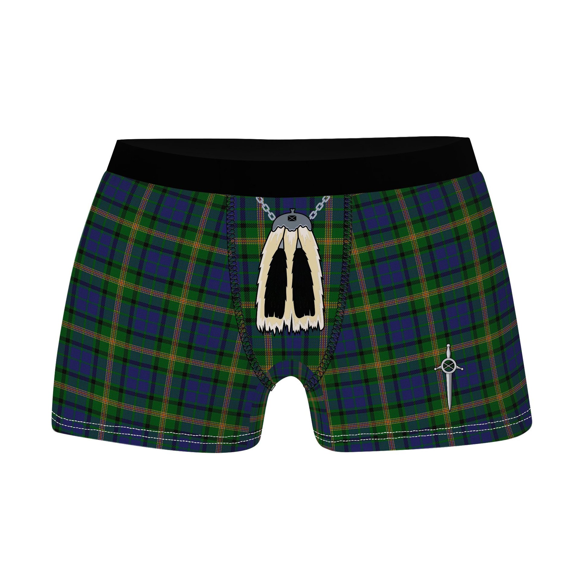 ScotsTee Shop Scottish Maitland Chief Clan Highland Kilt Sporran Tartan Boxer Briefs