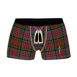ScotsTee Shop Scottish MacPherson Ancient Clan Highland Kilt Sporran Tartan Boxer Briefs