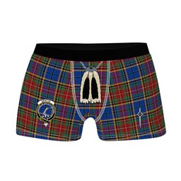 ScotsTee Shop Scottish Beattie (Beatty) Modern Clan Crest Highland Kilt Sporran Tartan Boxer Briefs
