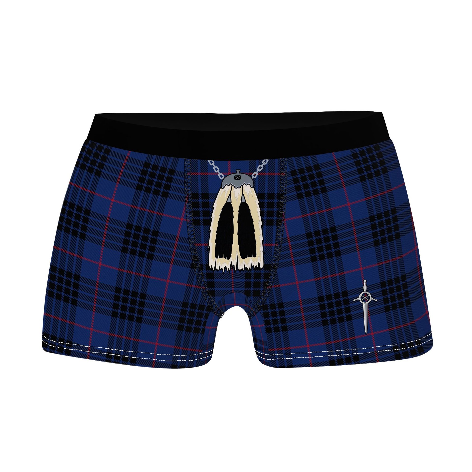 ScotsTee Shop Scottish Morgan Modern Clan Highland Kilt Sporran Tartan Boxer Briefs
