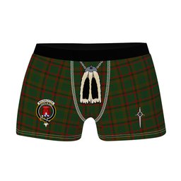 ScotsTee Shop Scottish MacNachten Hunting Clan Crest Highland Kilt Sporran Tartan Boxer Briefs