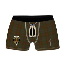 ScotsTee Shop Scottish Gray Clan Crest Highland Kilt Sporran Tartan Boxer Briefs