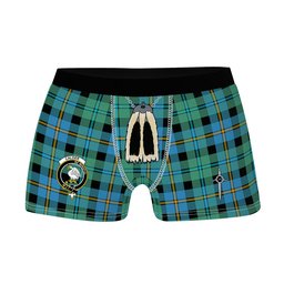 ScotsTee Shop Scottish Calder Ancient Clan Crest Highland Kilt Sporran Tartan Boxer Briefs