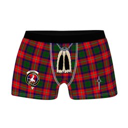 ScotsTee Shop Scottish Riddell Clan Crest Highland Kilt Sporran Tartan Boxer Briefs