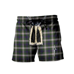 ScotsTee Shop Scottish Blair Dress Men's Highland Kilt Sporran Tartan Shorts