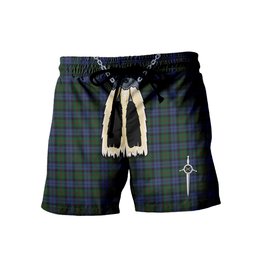 ScotsTee Shop Scottish Baird Men's Highland Kilt Sporran Tartan Shorts