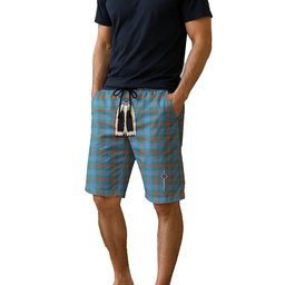ScotsTee Shop Scottish Agnew Ancient Men's Highland Kilt Sporran Tartan Shorts