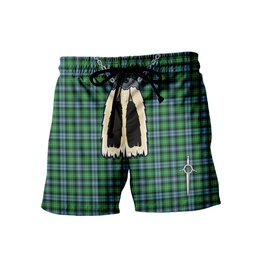 ScotsTee Shop Scottish Arbuthnot Ancient Men's Highland Kilt Sporran Tartan Shorts