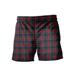 ScotsTee Shop Scottish Allison Red Men's Highland Kilt Sporran Tartan Shorts