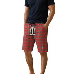 ScotsTee Shop Scottish Binning Men's Highland Kilt Sporran Tartan Shorts