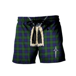 ScotsTee Shop Scottish Bannatyne SC Men's Highland Kilt Sporran Tartan Shorts