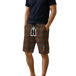 ScotsTee Shop Scottish Ainslie 2 Men's Highland Kilt Sporran Tartan Shorts
