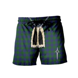 ScotsTee Shop Scottish Barclay Men's Highland Kilt Sporran Tartan Shorts