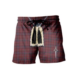 ScotsTee Shop Scottish Aberdeen Men's Highland Kilt Sporran Tartan Shorts
