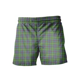 ScotsTee Shop Scottish Ayrshire District Men's Highland Kilt Sporran Tartan Shorts
