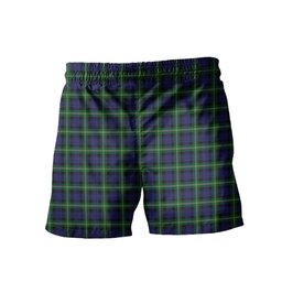 ScotsTee Shop Scottish Baillie of Polkemmet Men's Highland Kilt Sporran Tartan Shorts