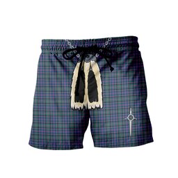 ScotsTee Shop Scottish Cooper SC Men's Highland Kilt Sporran Tartan Shorts