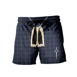 ScotsTee Shop Scottish Clark (Clergy) Modern Clan Men's Highland Kilt Sporran Tartan Shorts
