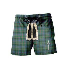 ScotsTee Shop Scottish Cooper Ancient Men's Highland Kilt Sporran Tartan Shorts