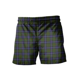 ScotsTee Shop Scottish Drennan Men's Highland Kilt Sporran Tartan Shorts