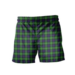 ScotsTee Shop Scottish Davidson of Tulloch Men's Highland Kilt Sporran Tartan Shorts