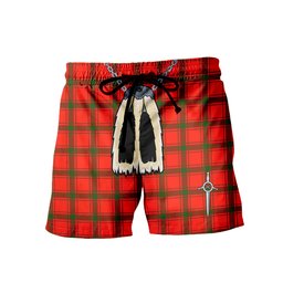 ScotsTee Shop Scottish Darroch Men's Highland Kilt Sporran Tartan Shorts