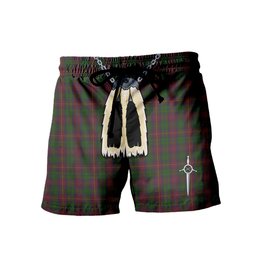 ScotsTee Shop Scottish Cairns Men's Highland Kilt Sporran Tartan Shorts