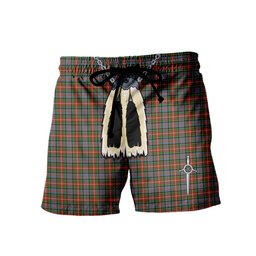 ScotsTee Shop Scottish Caledonia Ancient Men's Highland Kilt Sporran Tartan Shorts