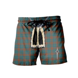 ScotsTee Shop Scottish Cameron Hunting Ancient Men's Highland Kilt Sporran Tartan Shorts