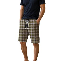 ScotsTee Shop Scottish Buchanan Dress Men's Highland Kilt Sporran Tartan Shorts