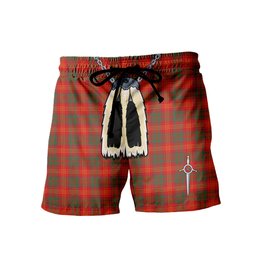 ScotsTee Shop Scottish Burns (Burns 1930) Modern Men's Highland Kilt Sporran Tartan Shorts